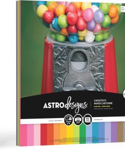 Astrodesigns/Creative Collection Starter Kit Cardstock. 12 x 12. 65 lb/176 gsm 18-Color Assortment. 72 Sheets (46408-03)